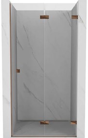 Mexen Lunar-F drzwi prysznicowe składane prawe 70 cm, transparent, różowe złoto - 836-070-000-60-00-P