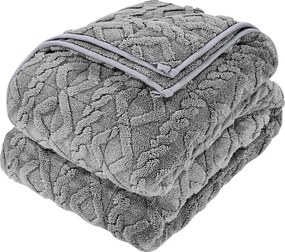 Ocieplana Kołdra SucceBuy, Ciężka Kołdra 152 x 203 cm, 9,2 kg, Miękka, Ciepła i Puszysta Polarowa Kołdra, Odpowiednia dla Osób o Wadze 90–113 kg, Kolor Szary