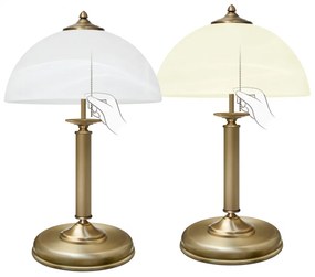Mosiężna lampa na komodę z łańcuszkiem V-B2-L