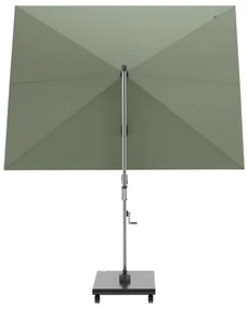 KNIRPS 320 x 320 cm - luksusowy wahadłowy parasol ogrodowy z drążkiem bocznym : Kolor parasola Knirps - Zielony