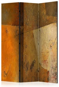 Parawan dwustronny Abstrakcje 135x172 cm 3-częściowy brązowy ARTGEIST B