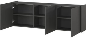 Antracytowa szafka pod TV 138x45 cm Piana – Germania