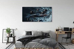 Fotoobraz na płótnie Syrena w Morskiej Toni