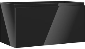 Mexen Orio szafka łazienkowa podumywalkowa 90 cm, 1 szuflada, czarna połysk - 91A10-09047-1-BF70