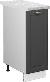 Szafka apteczna antracytowo-złoty 30x60x82 fame-line