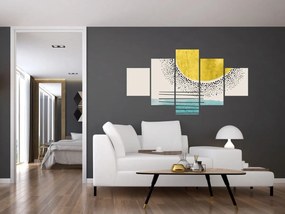Obraz - Abstrakcyjny obraz plaży N⁰2 (125x70 cm)