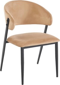 Eleganckie krzesło do jadalni K48-FX, czarny stelaż