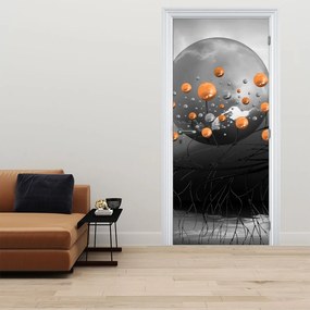 Fototapeta na drzwi - Pomarańczowe kule (95x205cm)