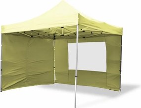 Pawilon ogrodowy PROFI rozkładany 3 x 3 m - champagne, 4 ściany