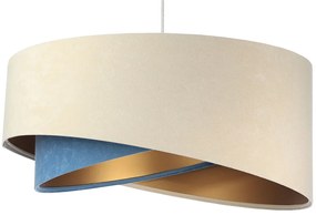 Beżowo-złota lampa wisząca nad stół R5-T33