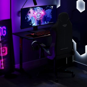 Fotel gamingowy materiałowy granatowy: Diablo X-Starter