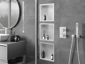 Mexen X-Wall-R półka wnękowa z kołnierzem 30 x 30 cm, biała - 1920303010
