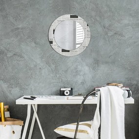 Wzór z gazet Lustro dekoracyjne okrągłe