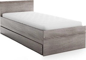 Łóżko ELISA 90 x 200 cm, dąb truflowy Stelaż: Bez stelaża, Materac: Materac Coco Maxi 20 cm