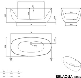 Wanna wolnostojąca BELAQUA
