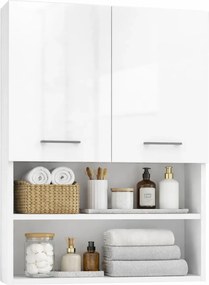 Szafka Łazienkowa Biały Ścienna Połysk G8-L53