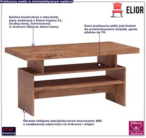 Ława z półką jesion jasny C2-H31