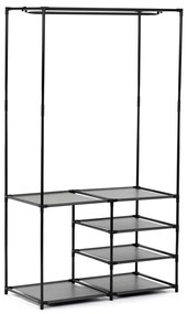 Stojak na ubrania GD-172 BK, metal, czarny