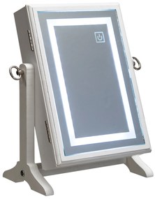 Szafka na biżuterię z lusterkiem i podświetleniem LED