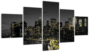 Obraz nocnej metropolii (125x70 cm)