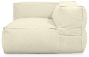 Kremowy worek do siedzenia z materiału bouclé Mass Corner 125 Right – SLOWDOWN
