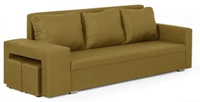 Kanapa sofa 3 os z funkcją spania MILO2 Musztardowy