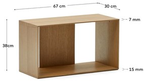 Modułowy system półek w dekorze dębu 67x38 cm Litto – Kave Home