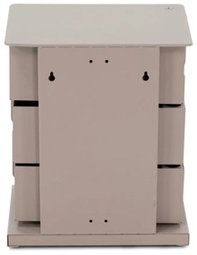 Szarobeżowa metalowa komoda 37x54,5 cm Joey – Spinder Design