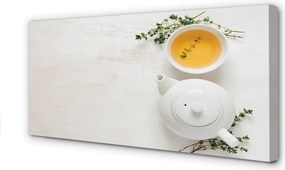 Zdjęcie na płótnie Dzbanek Gorącej Herbaty