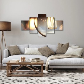 Obraz świecącej żarówki (125x70 cm)
