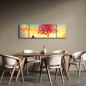 Obraz drzewa na wzgórzu (170x50 cm)