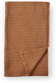 Brązowy bawełniany koc 150x200 cm Jaipur Chunky Waffle – Pineapple Elephant