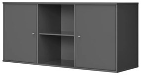 Antracytowa niska komoda wisząca 133x61 cm Mistral – Hammel Furniture