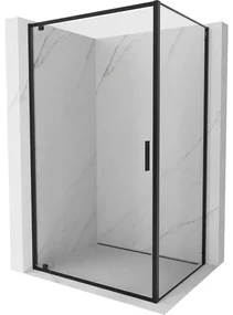 Mexen Exo kabina prysznicowa uchylna 70 x 75 cm, transparent, czarna - 8181-070-075-70-00