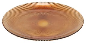 Prążkowany talerz płaski AMBER, Ø 32 cm