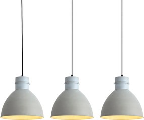 Zestaw 3 rustykalnych lamp wiszących szarych - Dory