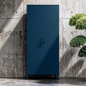 Szafa na ubrania metalowa granatowa FLAVIO