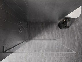 Mexen Kioto-F L ścianka prysznicowa Walk-in z ramką 75 x 202 cm, transparent 8 mm, chrom - 800-075-174-01-00