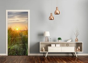 Naklejka fototapeta na drzwi Pole pszenicy