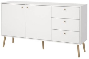 Biała niska komoda 149x82 cm Bodo – Tvilum