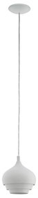 Eglo 97212 - Lampa wisząca na przewodzie CAMBORNE 1xE27/60W/230V biała średnica 190 mm