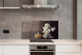 Panel Kuchenny Szklany Modlitwa Anioła przy Świecy