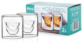 4Home Kieliszki do wódki Skull Hot&Cool 80 ml, 2 szt.