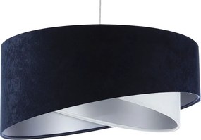 Granatowo-srebrna lampa wisząca nad stół - 3X EX995 W5-S09