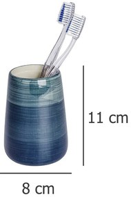 Pojemnik na szczoteczki do zębów POTTERY PETROL, WENKO