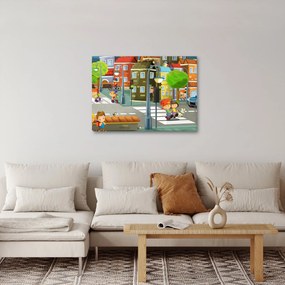 Obraz - Dziecięce miasteczko (70x50 cm)