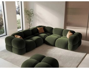 Zielony aksamitny narożnik Loretto – Cosmopolitan Design