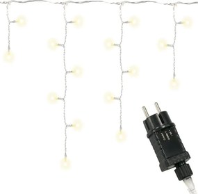 Świąteczny świetlny deszcz - 7,8 m, 400 LED, ciepła biel