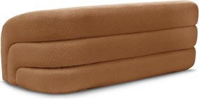 Pomarańczowa sofa z materiału bouclé 193 cm Elina – Bobochic Paris