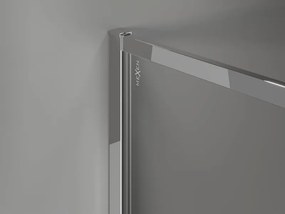 Mexen Kioto-F ścianka prysznicowa Walk-in z ramką 130 x 202 cm, transparent 8 mm, chrom - 800-130-104-01-00